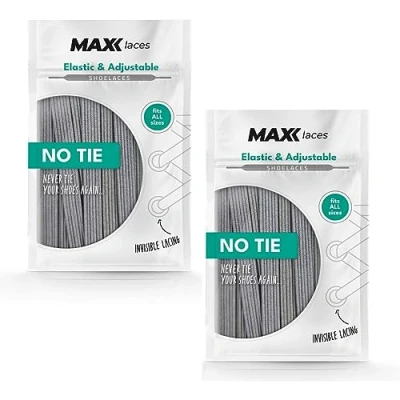 Afbeelding van MAXX laces Elastische veters zonder strikken, rubber, flexibel, plat, comfortabel, eenvoudig, stijlvol comfort en stevige grip, schoenveters veters, ideaal voor sneakers, loopschoenen,