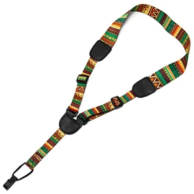 Afbeelding van TIGER Ukulele Strap Aztec Style Verstelbare riem past op alle Ukuleles
