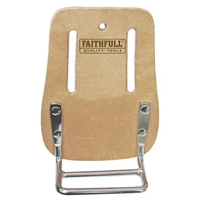 Afbeelding van Faithfull Tan lederen tang/knipselhouder voor gereedschapsriem, bruin