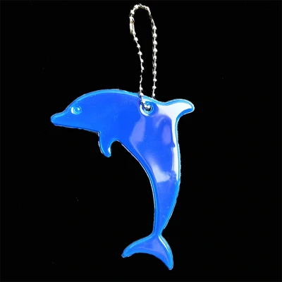 Afbeelding van Reflecterende sleutelhanger 1 stuks Dolfijn Blauw