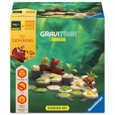 Afbeelding van Ravensburger 73437 GraviTrax Junior Starter Set Disney Lion King, Murmelbahn für Kinder ab 3 Jahren, mit Spielfiguren aus der König Löwen Welt