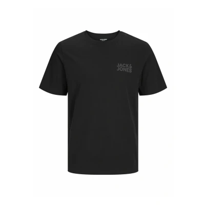 Afbeelding van Jack &amp; Jones Ecorp LOGO SS Oneck NOOS PLS Tshirt basic black, Heren, Maat: 4XL, Black