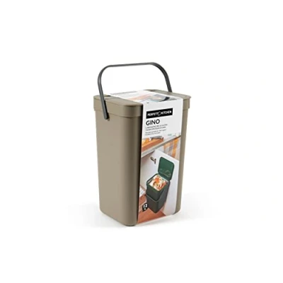 Afbeelding van Perfetto Vuilnisbak/organisch afval om op te hangen Gino 12 l truffel
