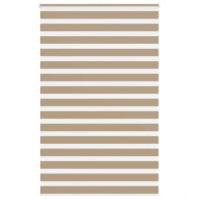 Afbeelding van vidaXL Zebra Blind 145x230 cm stofbreedte 140,9 polyester zandbruin