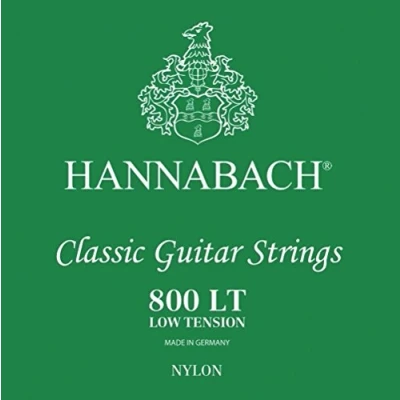 Afbeelding van Hannabach Klassieke Gitaarsnaren Series 800 Super Low Tension verzilverd E1, 8001SLT, Snaren voor gitaar (verzilverd koperdraad, lage spanning, instapklassieke gitaren)