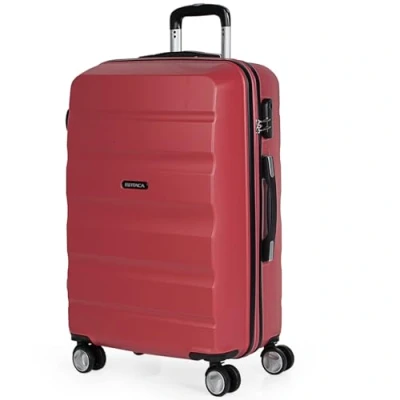 Afbeelding van ITACA Middelgrote Koffer. Medium Trolley Reiskoffer van ITACA. Lichtgewicht ABS Harde Schaal 4 Wielen Cijferslot T71660, Koraal