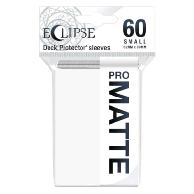 Afbeelding van Ultra Pro Eclipse Matte 60 Klein Formaat Kaarthoesjes Arctic Wit Pack (62 x 89 mm)