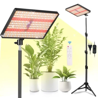 Afbeelding van MICCYE Plantenlamp Led met Statief UV IR Volledig Spectrum 286 LEDs Groeilamp 4/8/12H Timer Dimbare Plantlamp Plant Lamp Grow Light
