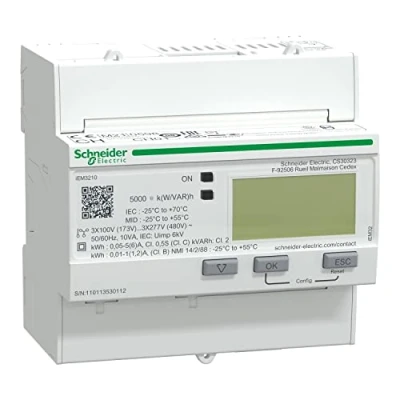 Afbeelding van Schneider electric iem3210 3 faschneider kwh meter 1 5a puls mid a9mem3210