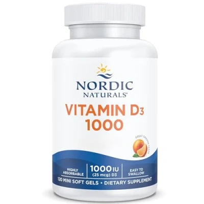 Afbeelding van Nordic Naturals, Vitamine D3, 1000 IU, cholecalciferol van lanoline, sinaasappelsmaak, 120 zachte capsules, laboratoriumgetest, glutenvrij, sojavrij, zonder genetische manipulatie