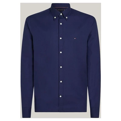 Afbeelding van Tommy Hilfiger FLEX Shirt Overhemd, Heren, Maat: Large, Carbon navy