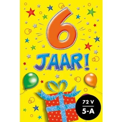 Afbeelding van Kaart That funny age 6 jaar TFA008
