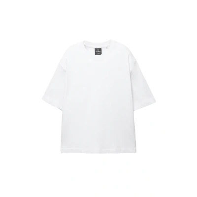 Afbeelding van PULL&amp;BEAR Cropped Tshirt basic, Heren, Maat: XS, White