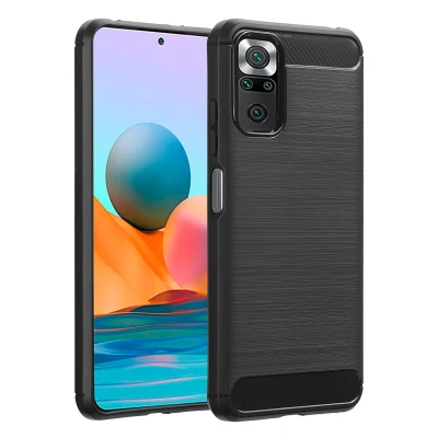 Afbeelding van Xiaomi Redmi Note 10 (5G) Hoesje Siliconen en TPU (zacht) imoshion Softcase/Backcover Zwart Telefoonhoesje