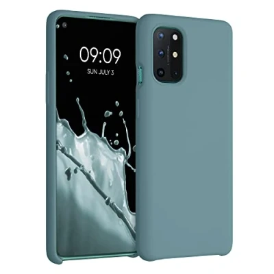 Afbeelding van kwmobile telefoonhoesje geschikt voor OnePlus 8T Hoesje met siliconen coating Smartphone case in Arctische nacht