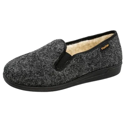 Afbeelding van Fischer Heren grijs donker pantoffels &amp; slippers maat 42
