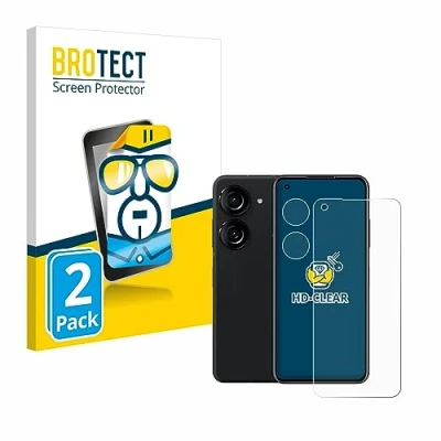 Afbeelding van BROTECT (2 Stuks) Schermbeschermer voor ASUS ZenFone 10 (Voor+Camera) Screen Protector Transparant