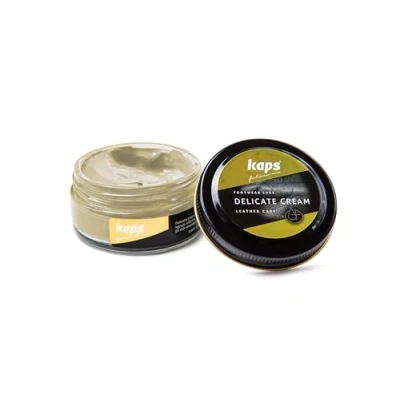 Afbeelding van Kaps Schoencreme schoensmeer verzorgt het leer en geeft glans (137) Room 50ml