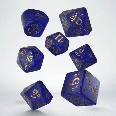 Afbeelding van Q Workshop 96283 Cats Modern Dice Set: Meowster (7) Cardgame