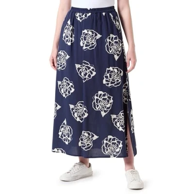 Afbeelding van Vero Moda Vmsimply EASY Skirt Maxirok, Dames, Maat: Large, Navy blazer
