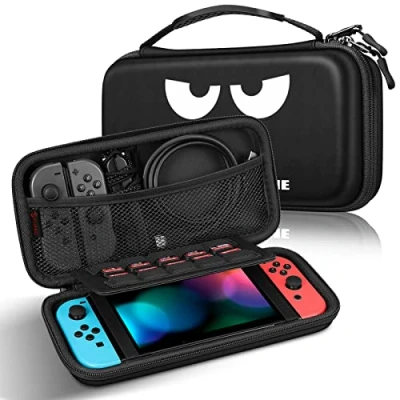 Afbeelding van Fintie Carry Case voor Nintendo Switch [Schokbestendig] Harde hoes Beschermhoes Draagbare reistas met 10 kaartsleuven en binnenzak Console Joy Con accessoires, Don&#039;t Touch