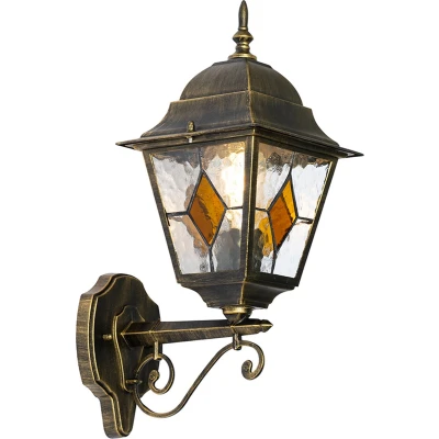 Afbeelding van QAZQA antigua Klassieke Wandlamp voor buiten 1 lichts D 26 cm Goud Buitenverlichting