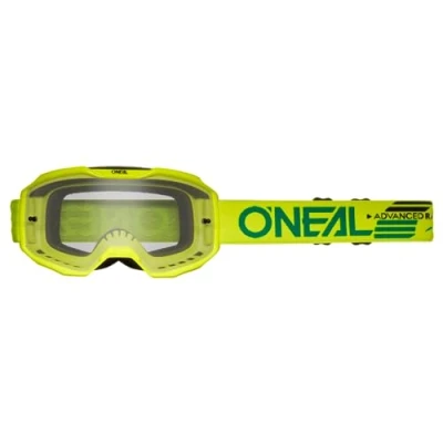 Afbeelding van Oneal B 10 Solid Clear Motorcross bril, geel voor man
