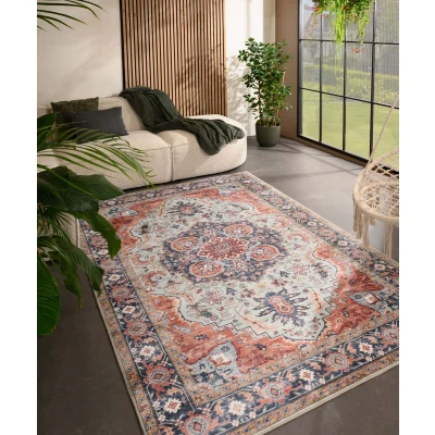 Afbeelding van Vintage Buitenkleed Valenca Fino Groen/blauw 160x230 Cm