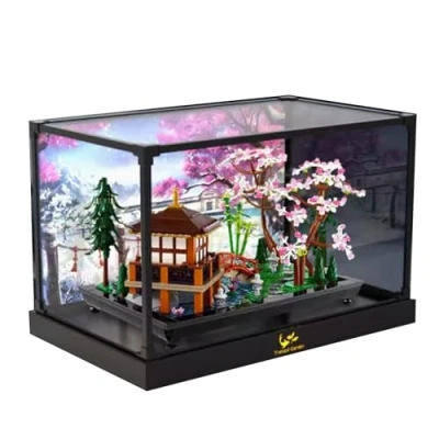 Afbeelding van Acryl vitrine voor Lego 10315 Zen Garden, stofdichte doos, opbergdoos, transparante displaybox compatibel met (alleen koffer, geen model)