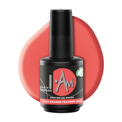 Afbeelding van Soak Off Gel Polish #123 Orange Feather (15ml)