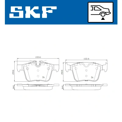 Afbeelding van SKF Remblokset VKBP 90142