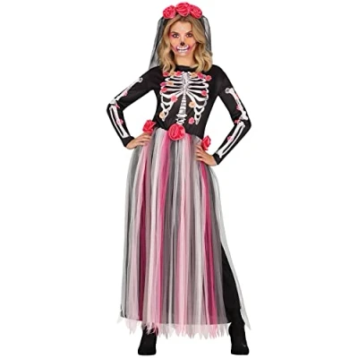 Afbeelding van Fiestas Guirca Dames jurk Catrina maat S (36 38)