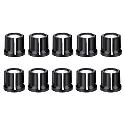 Afbeelding van 10Pcs Gitaar Volume Knop Zwart Bass Speed Tone Control Knoppen voor D Vormige As
