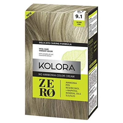 Afbeelding van KOLORA ZERO Silver Ash, geen ammoniak, haarkleur.