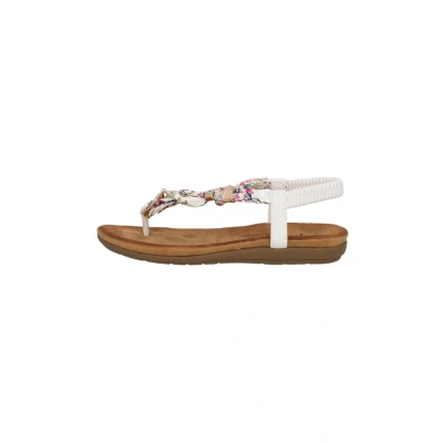 Afbeelding van Palado by Sila Sahin Teensandalen, Dames, Maat: 37, Weiß Textiel/ synthetisch