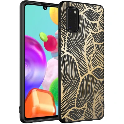 Afbeelding van Samsung Galaxy A41 Hoesje Siliconen en TPU (zacht) imoshion Softcase/Backcover Goud Telefoonhoesje