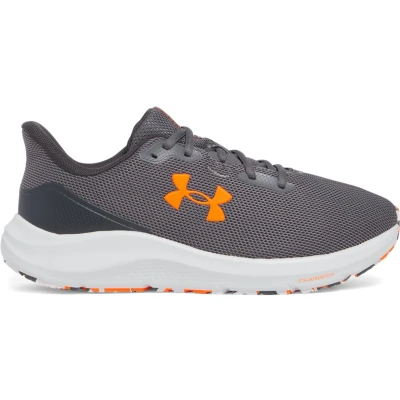 Afbeelding van Under Armour Charged Pursuit 4 Hardloopschoenen voor op de weg, Heren, Maat: 44, Castlerock/anthracite/blaze orange Textiel/ synthetisch