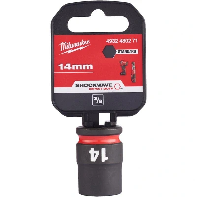 Afbeelding van Milwaukee Accessoires SHOCKWAVE Slagdop 3/8&quot; 14mm 1 stuk 4932480271
