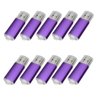 Afbeelding van Fenglangrong USB sticks, 10 stuks, 2.0, type pendrive, 4 GB, paars