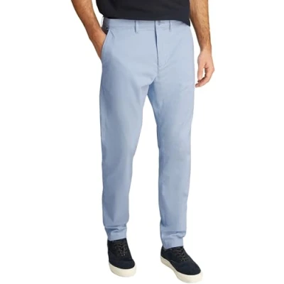 Afbeelding van Tommy Hilfiger Chino&#039;s voor heren met taps toelopende pasvorm, Blauw (Breezy Blue), 30W / 32L