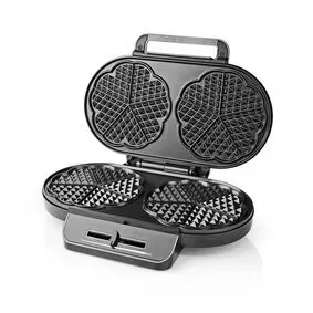 Afbeelding van Wafelijzer Nedis 2 x 14 centimeter (1200W, Anti aanbaklaag)