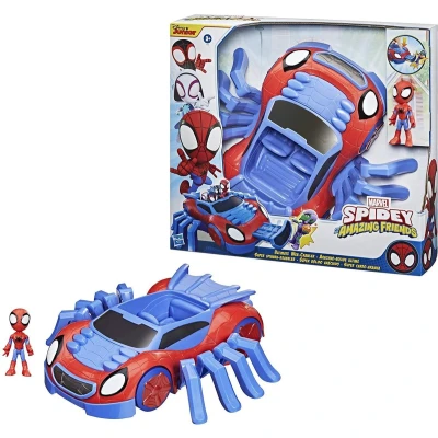 Afbeelding van Spiderman Amazing Friends 2 In 1 Web Crawler Speelgoed Auto Kinderspeelgoed