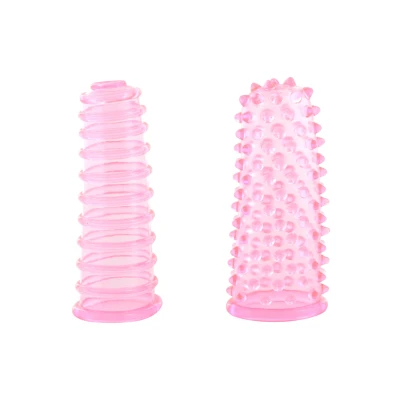 Afbeelding van Soft &amp; Bumpy Lust Vinger Sleeves Roze