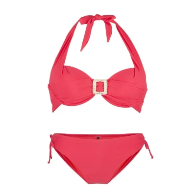 Afbeelding van Lingadore Halterneck SET Bikini, Dames, Maat: 36xD, Rot