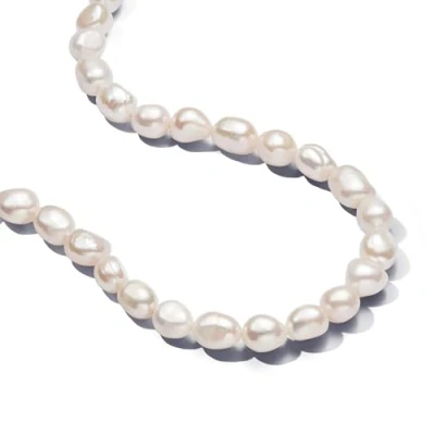Afbeelding van Pandora Essence Behandelte Süßwasserzuchtperlen Collier Halskette mit T Verschluss aus Sterling Silber vergoldeter Metalllegierung, Größe 45cm, 363297C01 45