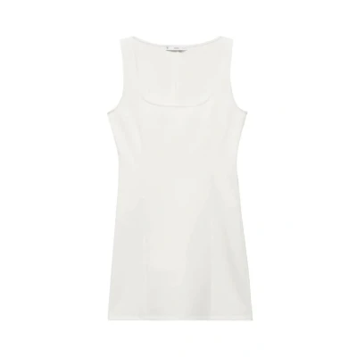 Afbeelding van Mango Milly Jerseyjurk, Dames, Maat: Large, Off white