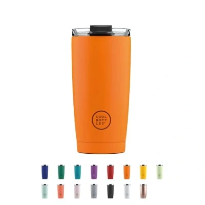 Afbeelding van Cool Bottles Thermosbeker 550 ml 5 uur warm, 10 koud BPA Vrij Vivid Orange