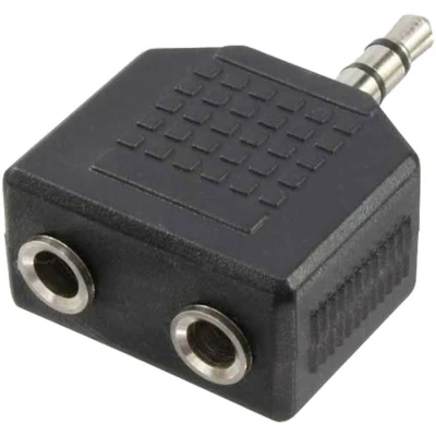 Afbeelding van LogiLink CA1002 Adapter Jackplug Audio Zwart
