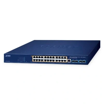 Afbeelding van Planet 24 poorts 10/100/1000T 802.3bt (24 Havens), Netwerkschakelaar, Blauw