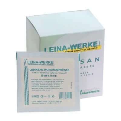 Afbeelding van LeinaSan Sterile wondkompersen / vlieskompers, niet wondlijmend, zeer zacht 10cm x 25x2 Stck.